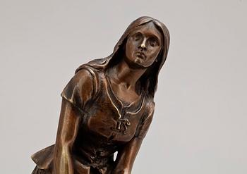 EUGÉNE LAURENT, skulptur, brons, signerad.