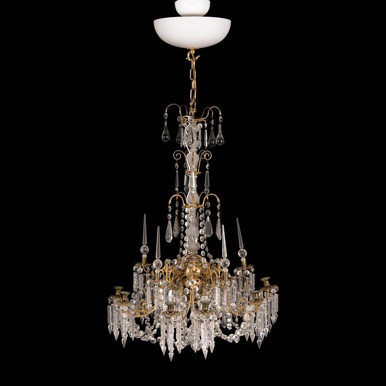 A late 19th-century chandelier.