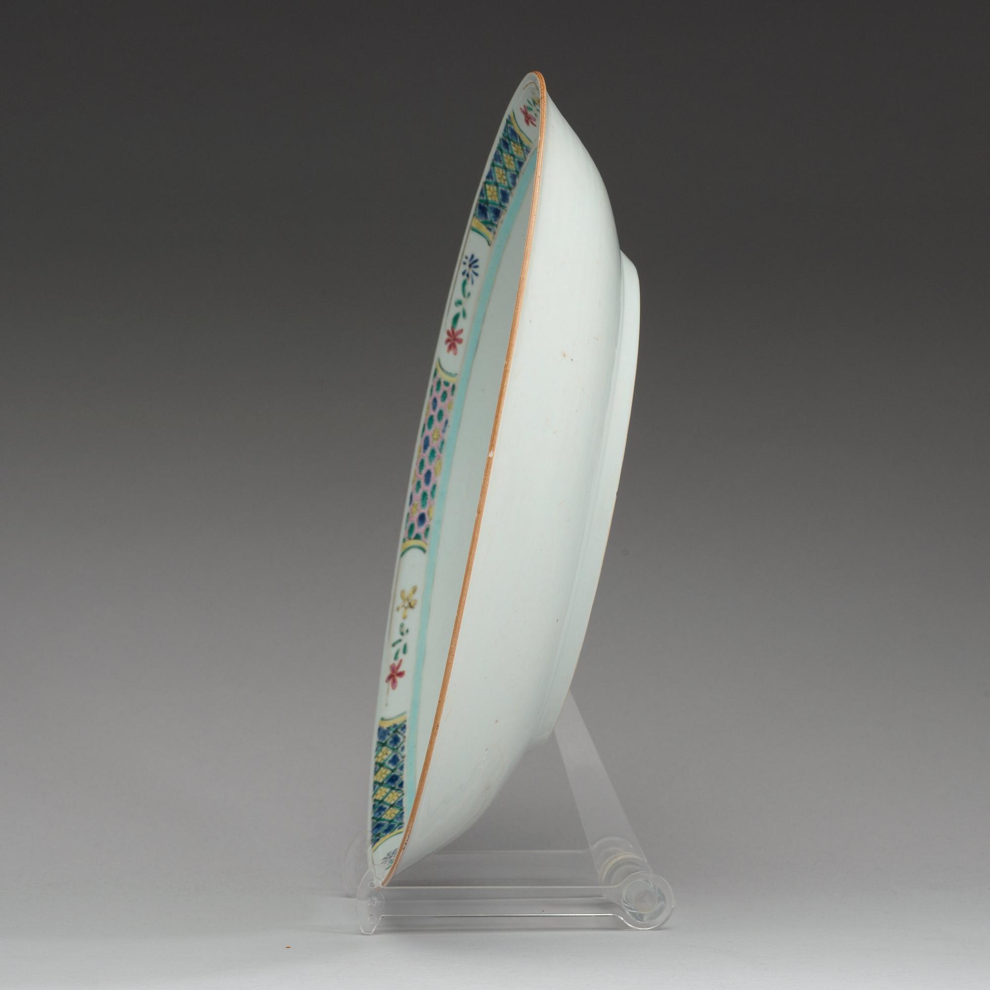 FAT, kompaniporslin. Qing dynastin, 1700-tal.