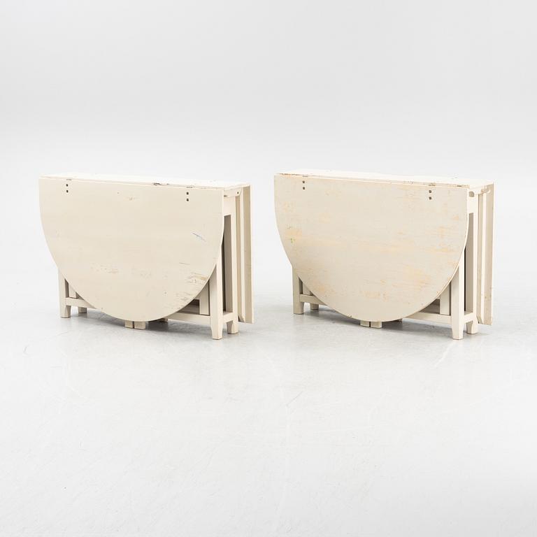 A pair of 'Bergslagen' gate leg tables from IKEA, 1990's.