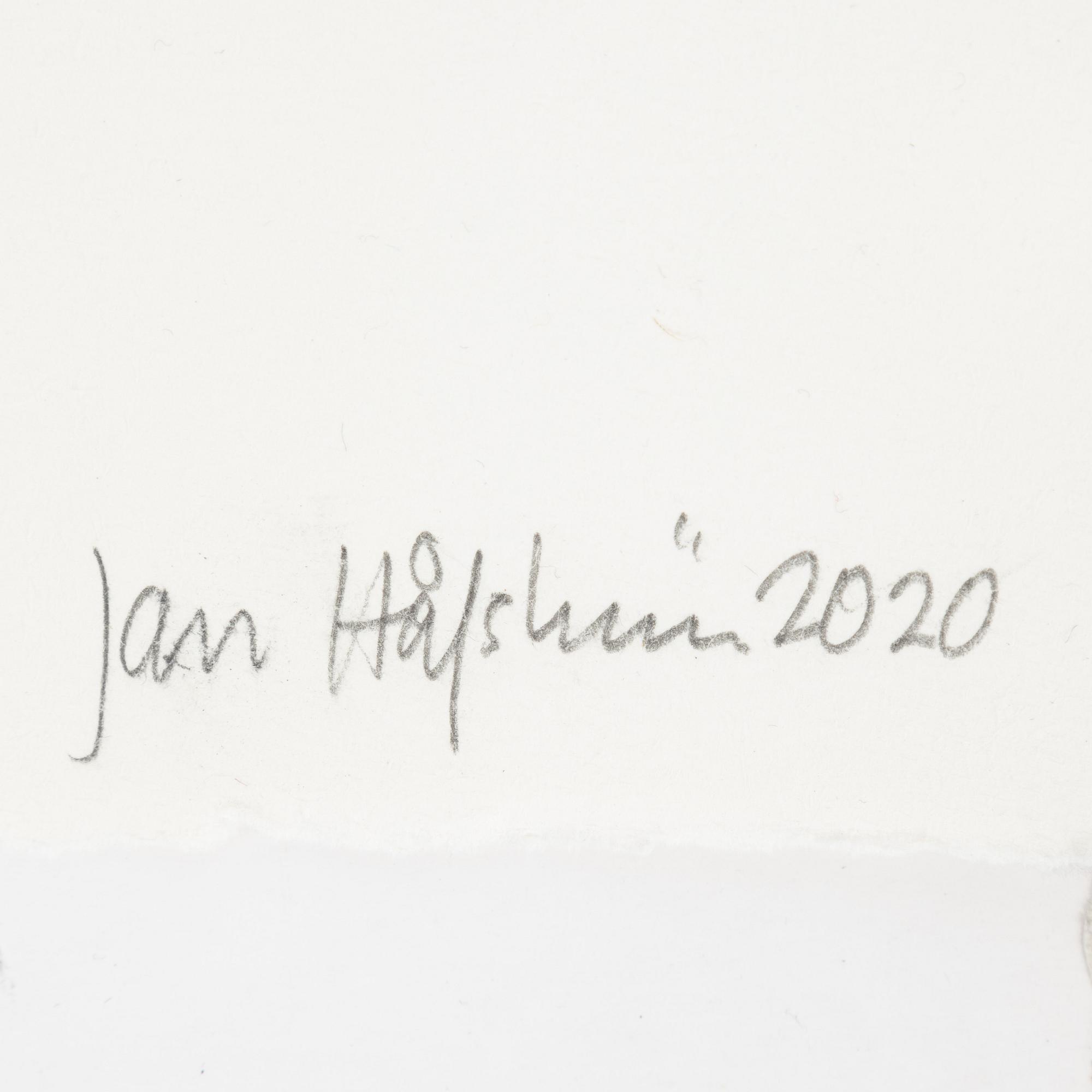 Jan Håfström, etching in colours, 2020, signerad 45/50.