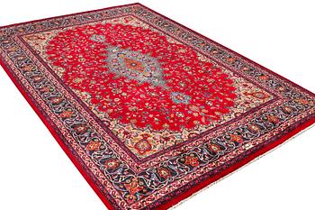 A Keshan carpet, c. 360 x 250 cm.