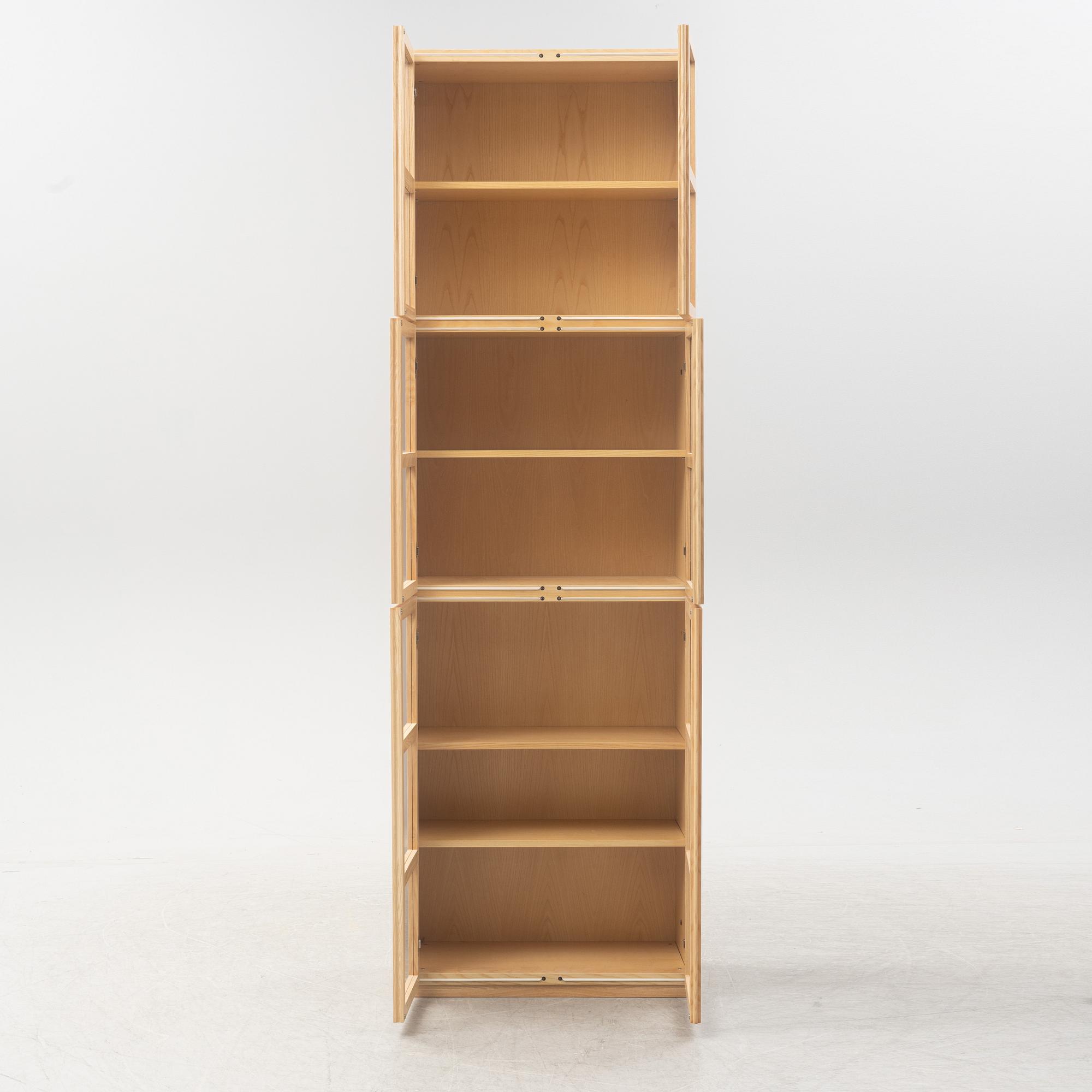 Titti Fabian, an oak veneered sideboard or book case, "Book", The Ideal Form Team, Italy.