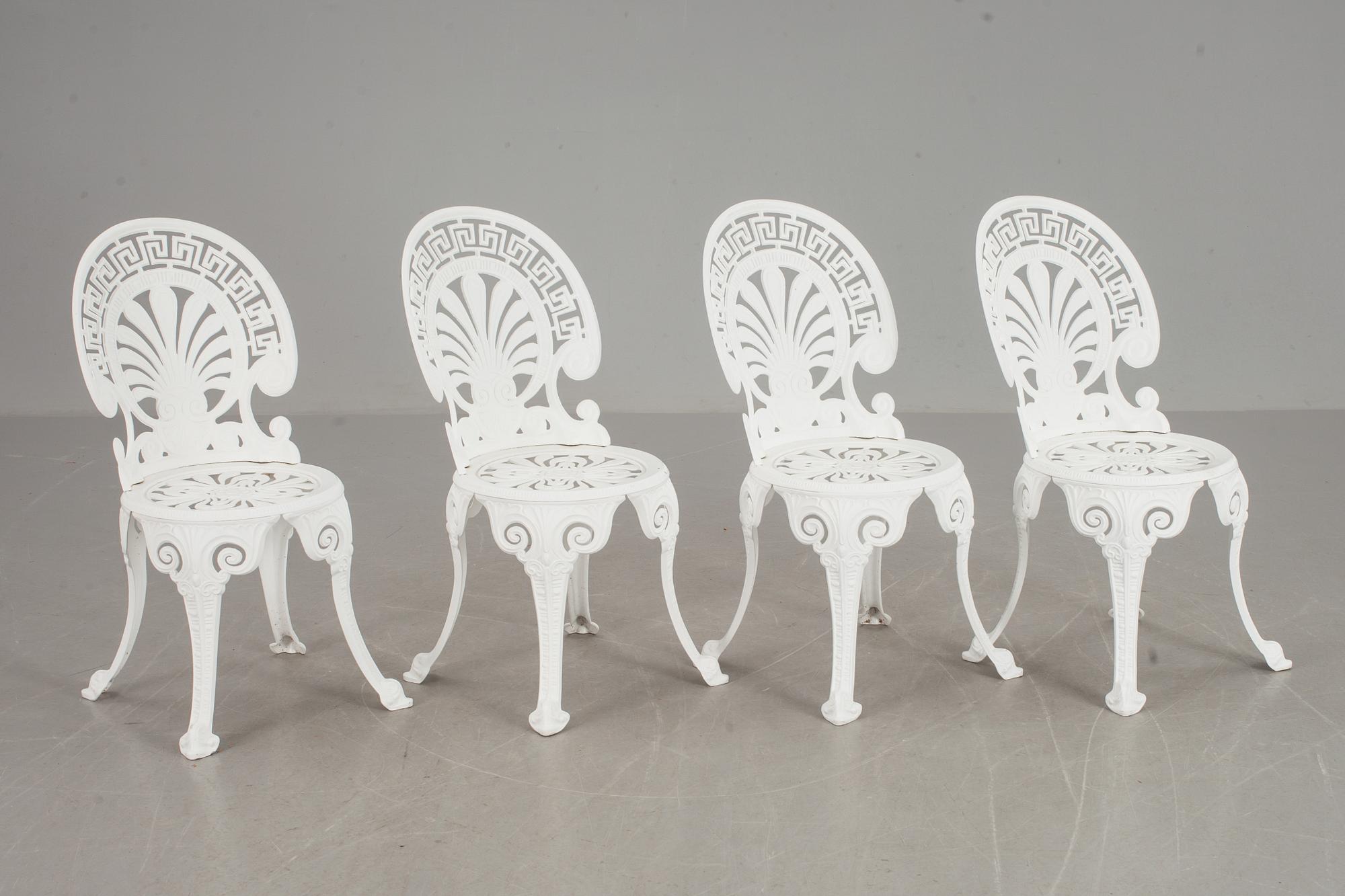 TRÄDGÅRDSMÖBEL, 5 delar, aluminium, modern tillverkning.