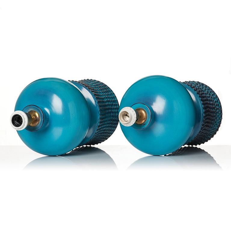 Stig Lindberg, bordslampor, ett par, Gustavsbergs studio 1966.