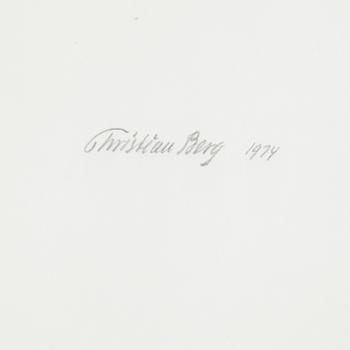 CHRISTIAN BERG, lithographs, 3, signed 68/125.