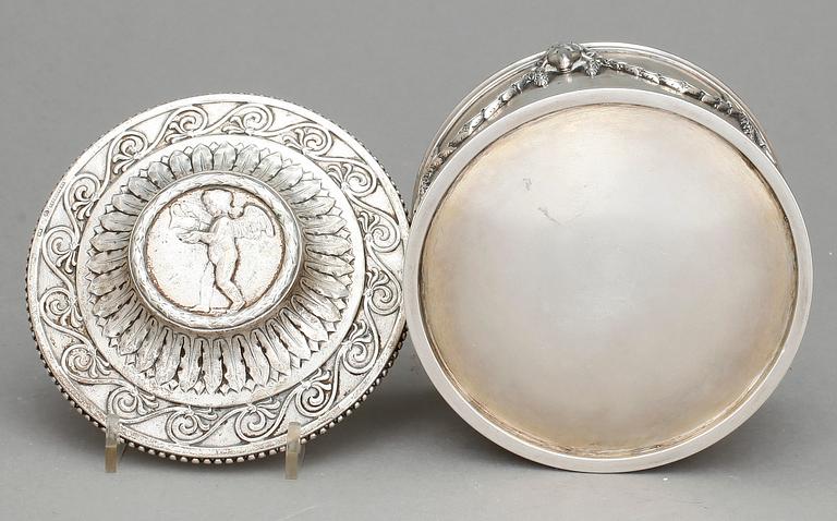 SOCKERSKÅL, silver, gustaviansk stil, C.G. Hallberg, Stockholm, 1900, vikt ca 486 g.