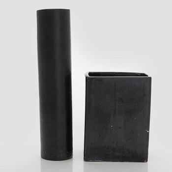Marita Lybeck, two mid-20th century vases 'Milano' and '901', Oy Kera Ab.
