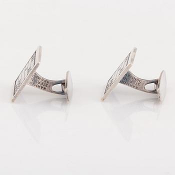 Poul Warmind, cufflinks, sterling silver, Denmark.