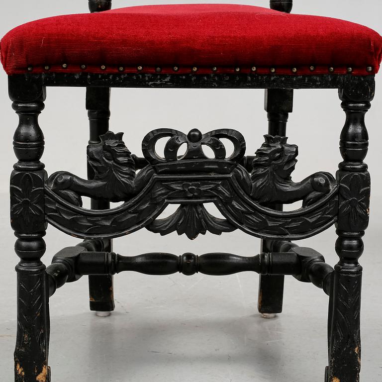 STOL, barockstil, omkring sekelskiftet 1900.