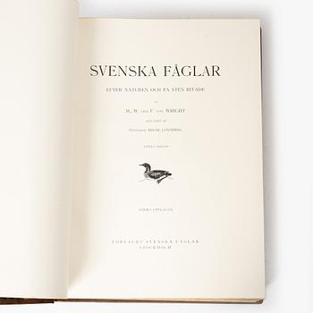 The Wright Brothers, book work, 3 volumes, "Swedish Birds", A. Börtzells tryckeri AB, Ivar Baarsen, Stockholm, 1927-1929.