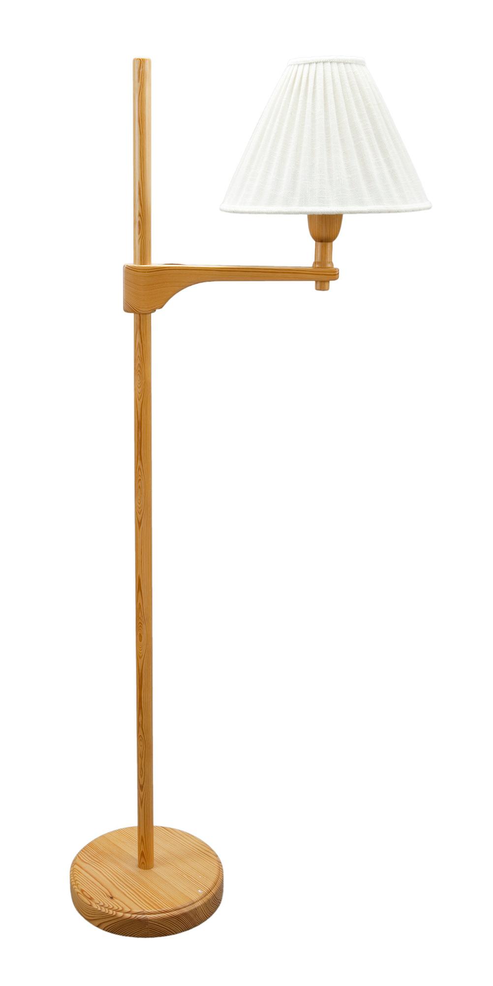 A PINE FLOOR LAMP,