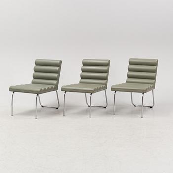 Gunilla Allard, a set of three 'Chicago' leather upholstered easy chairs, Lammhults, dated 2001.