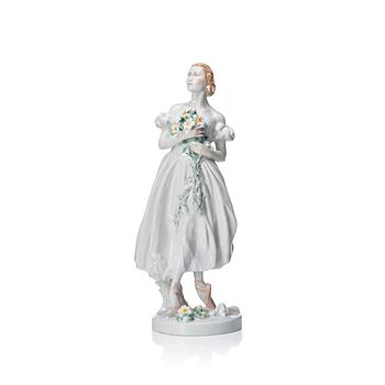 337. Figurin, porslin. Lomonosov, 1963.
