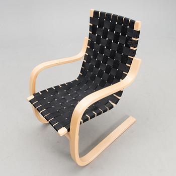 ALVAR AALTO, nojatuoli, malli 406, Artek 1900-luvun loppu.
