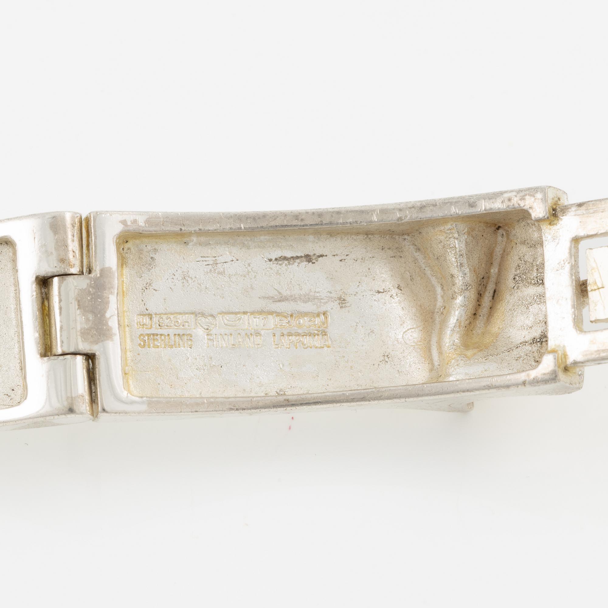 Björn Weckström, bracelet "Ceres", sterling silver, for Lapponia, Finland 1972.