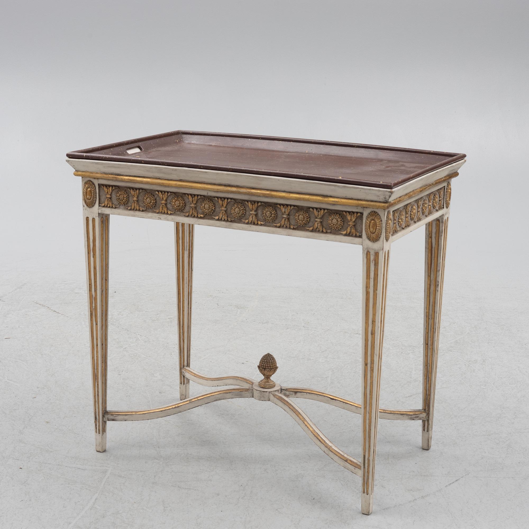 Brickbord, sengustavianskt, tidigt 1800-tal.