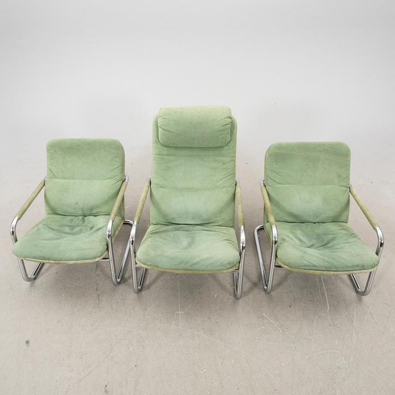 Fåtöljer 2+1 st DUX 1980/90-tal.