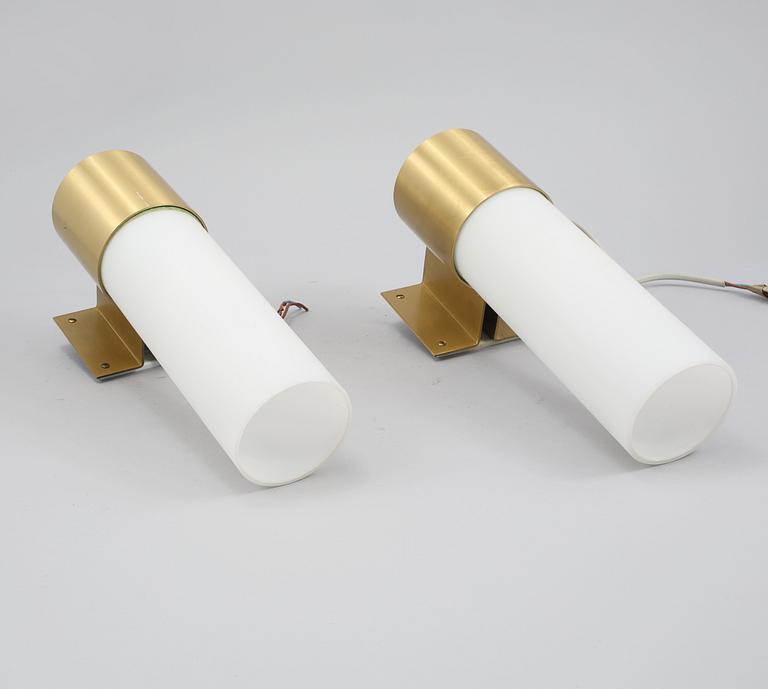 VÄGGLAMPOR, ett par, Fog Morup, Danmark, 1900-talets andra hälft.