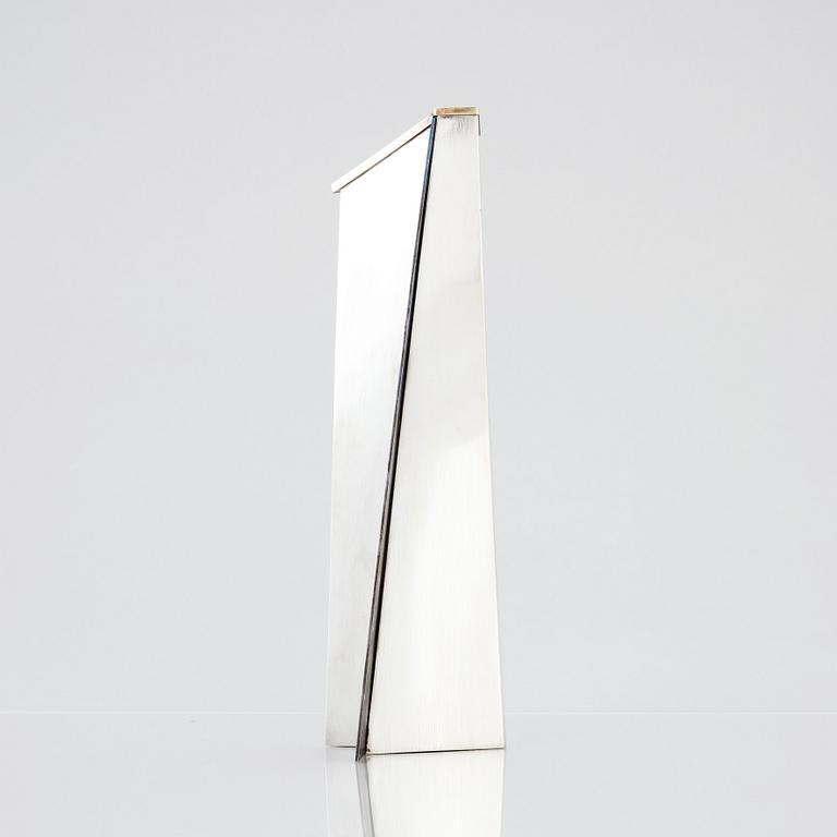 Rolf Lindståhl, a sterling silver vase, Stockholm 1996.