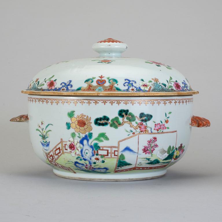 TERRIN, porslin, Qianlong, Kina 1700-tal.