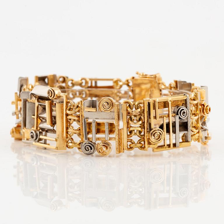 Claës E. Giertta, a bracelet, 18K gold, Stockholm 1965.