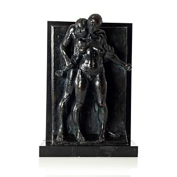 Gudmar Olovson, sculpture. Signed. Numbered. Foundry mark. Bronze, total height 51 cm, length 35 cm.