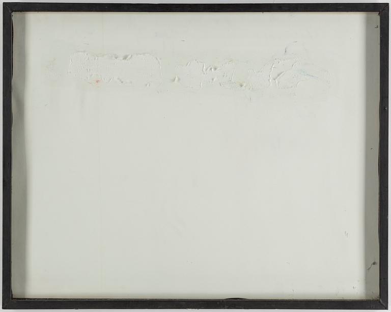 ULF ROLLOF, egg tem,pera, collage and mixed media on paper. Executed 1984.
