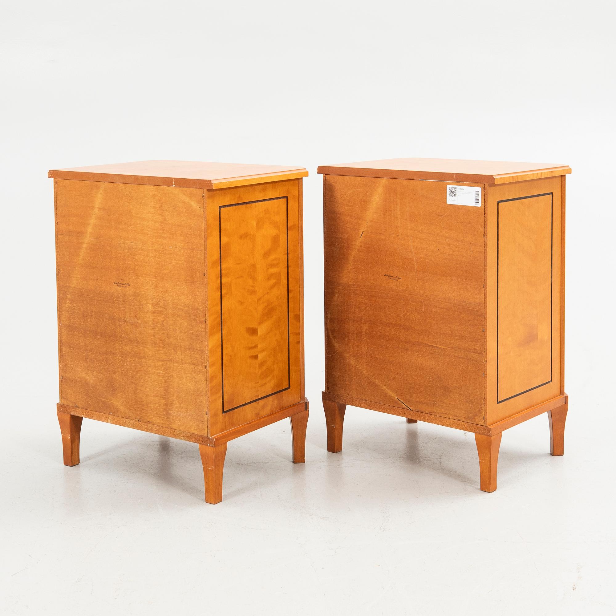 Bedside tables, a pair, Josefssons Möbler, Nybro, 20th/21st century.