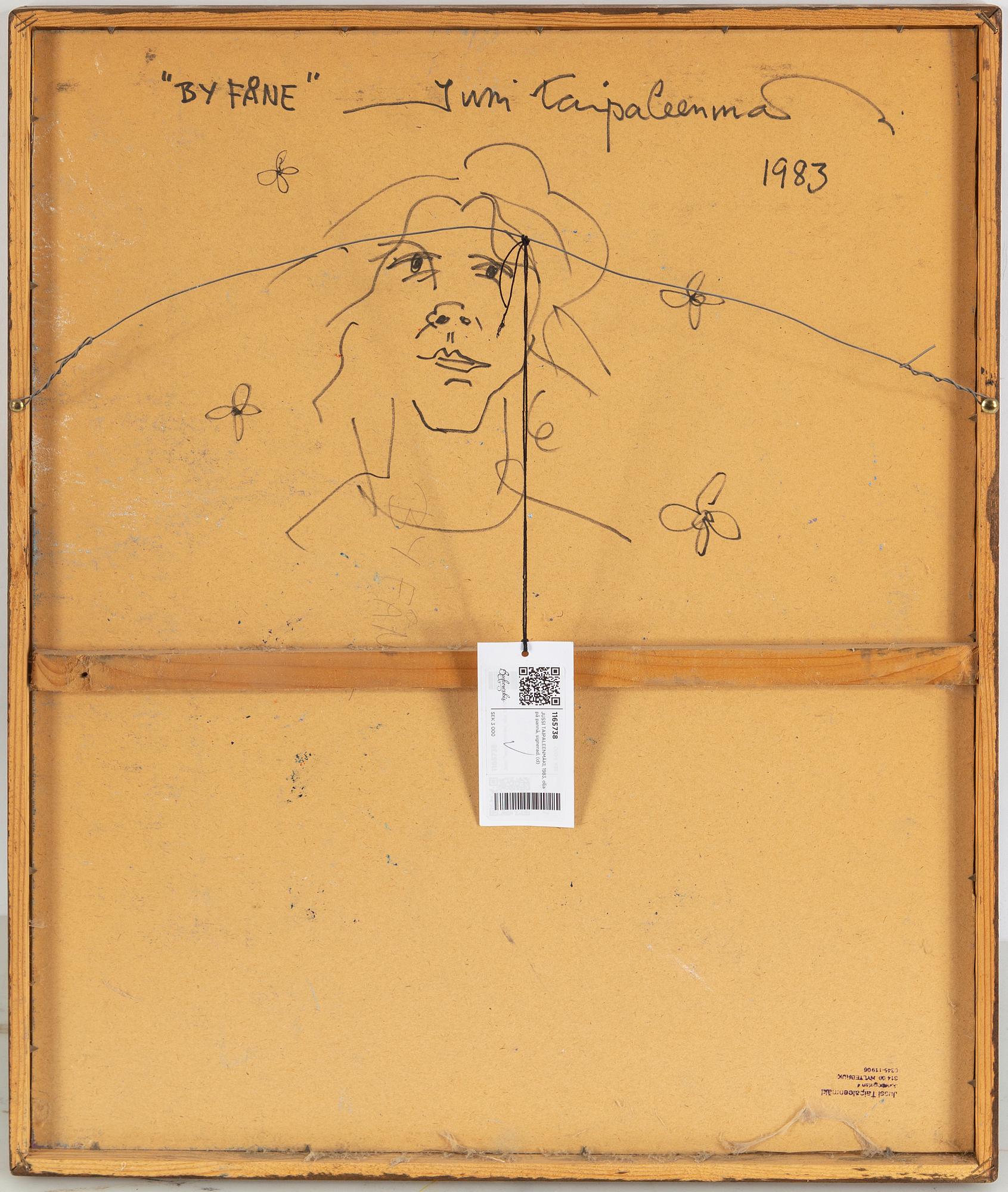 JUSSI TAIPALEENMÄKI, oil on panel, 1983, signed.