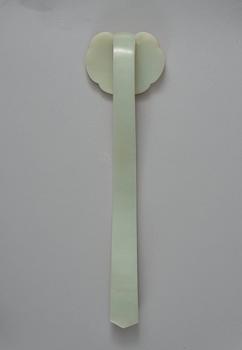 A nephrite ruyi scepter, early 20th Century.