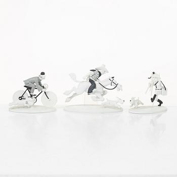 Tintin, collectible figures, 10 pcs, "Hors Serie", Hergé Moilins art, 2013-2015.