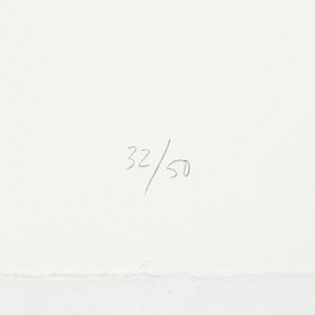 Jan Håfström, etching in colours, 2016, signed 32/50.