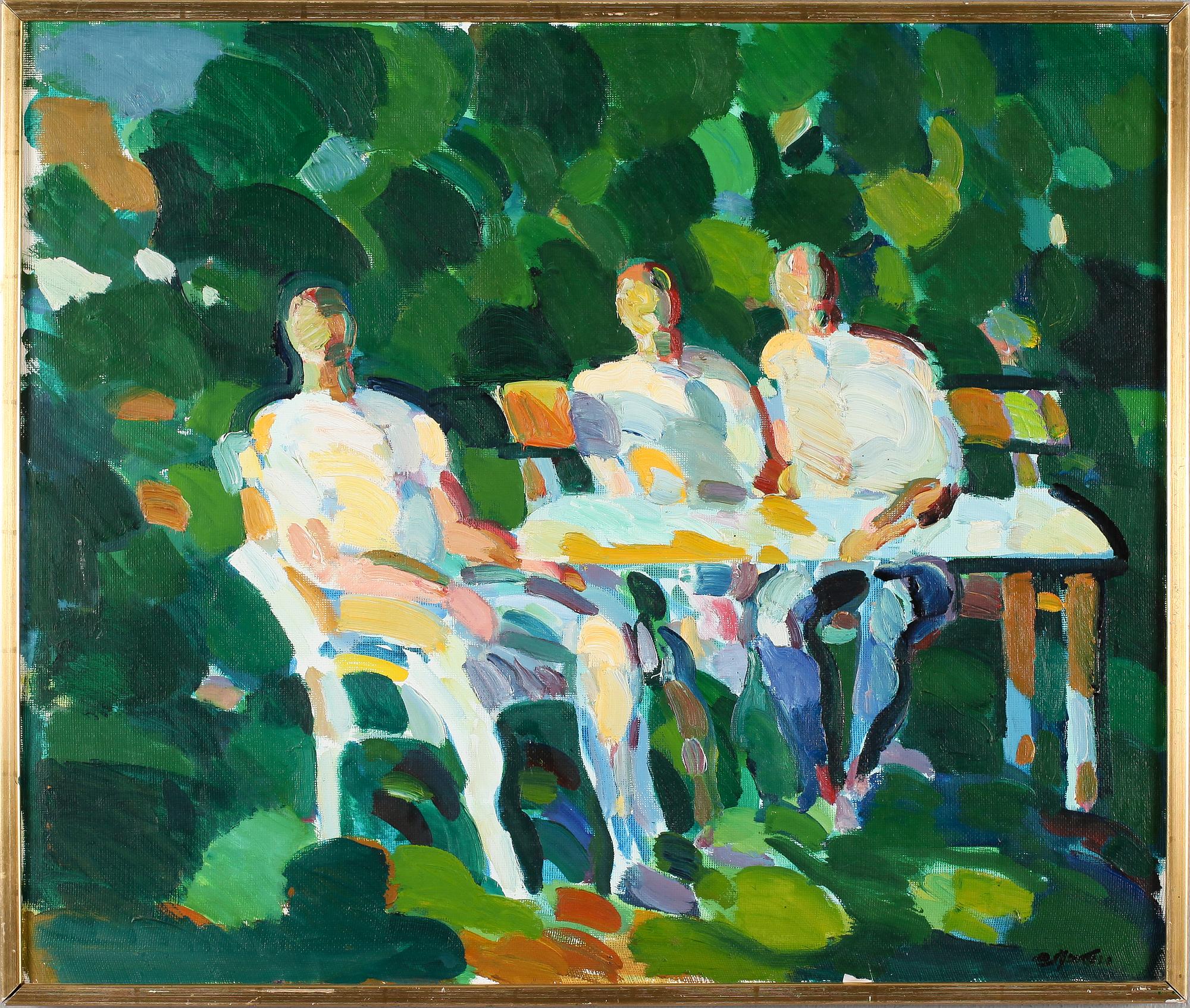 ERIK ELFVÉN, olja på pannå, signerad.