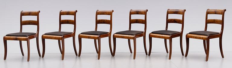 STOLAR, 6 st, empirestil, 1900-talets andra hälft.