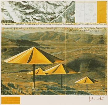 231. Christo & Jeanne-Claude, "The umbrellas (Joint project for Japan and USA)".