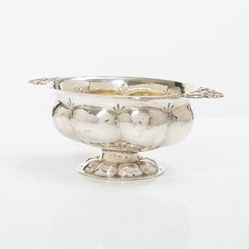 Konfektskål, silver, svenska importstämplar, Nordeuropa 1700/1800-tal.