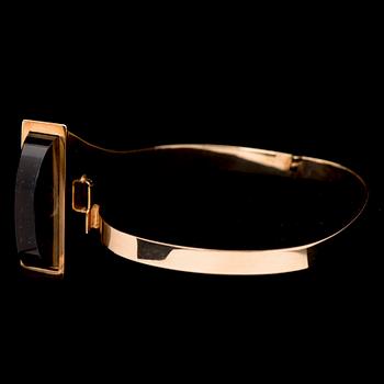 A MIRJAM SALMINEN BRACELET, smoky quartz, 14K gold. Kaunis Koru 1978.