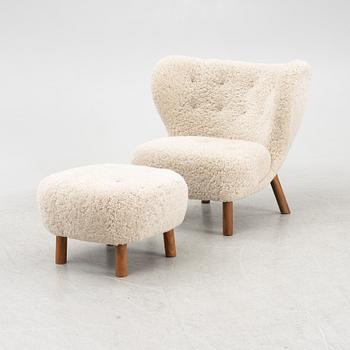 Viggo Boesen, a 'Little Petra' armchair and a foot stool, &Tradition, Denmark.