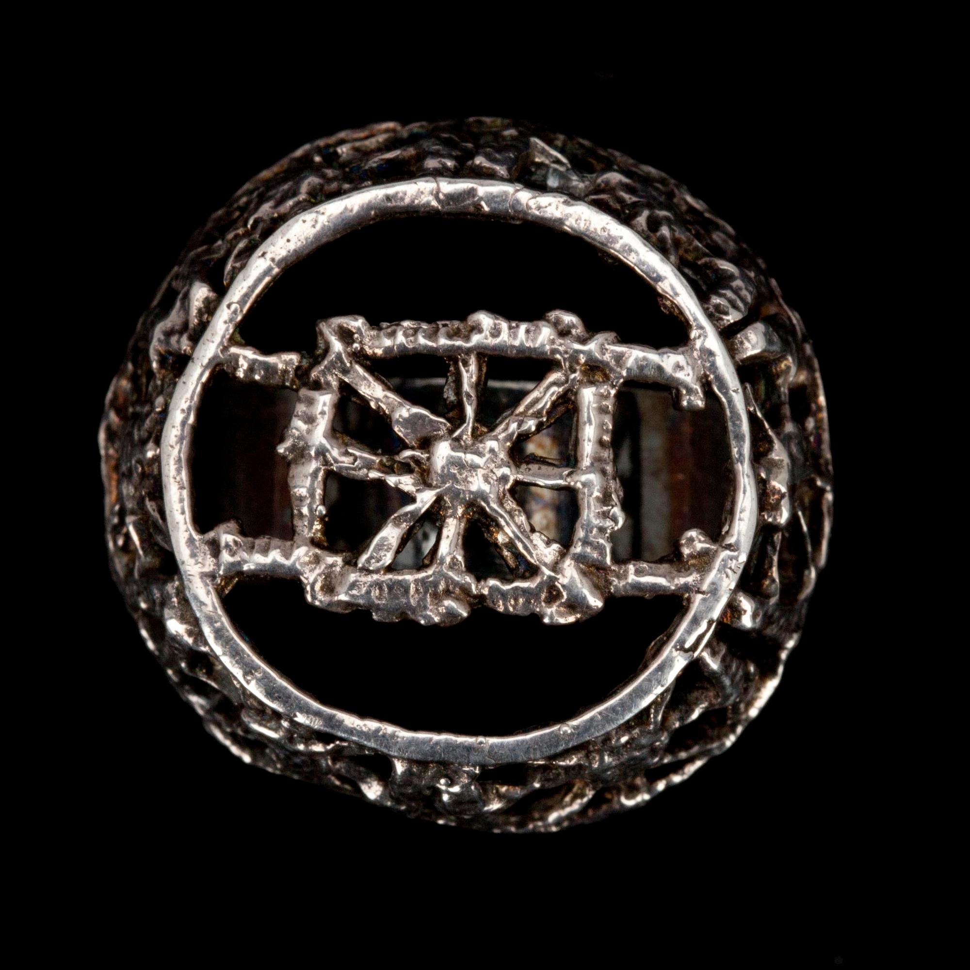 RING, silver, Pentti Sarpaneva 1971. Vikt 10,3 g.