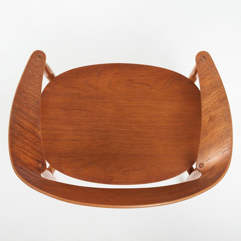 AN AKSEL BENDER MADSEN & EJNER LARSEN, "Metropolitan chair" for Fritz Hansen, Denmark 1950´s.