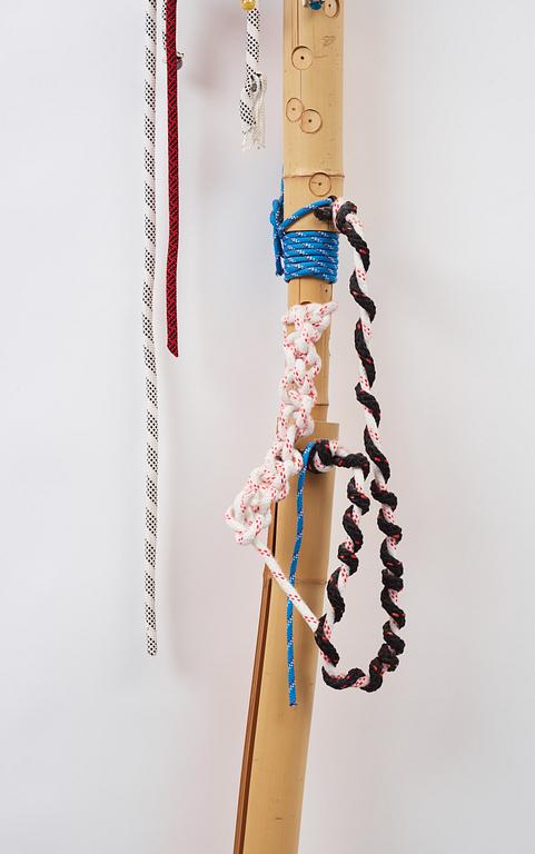 Tobias Madison & Kasper Muller, bamboo, ropes. Executed in 2010.