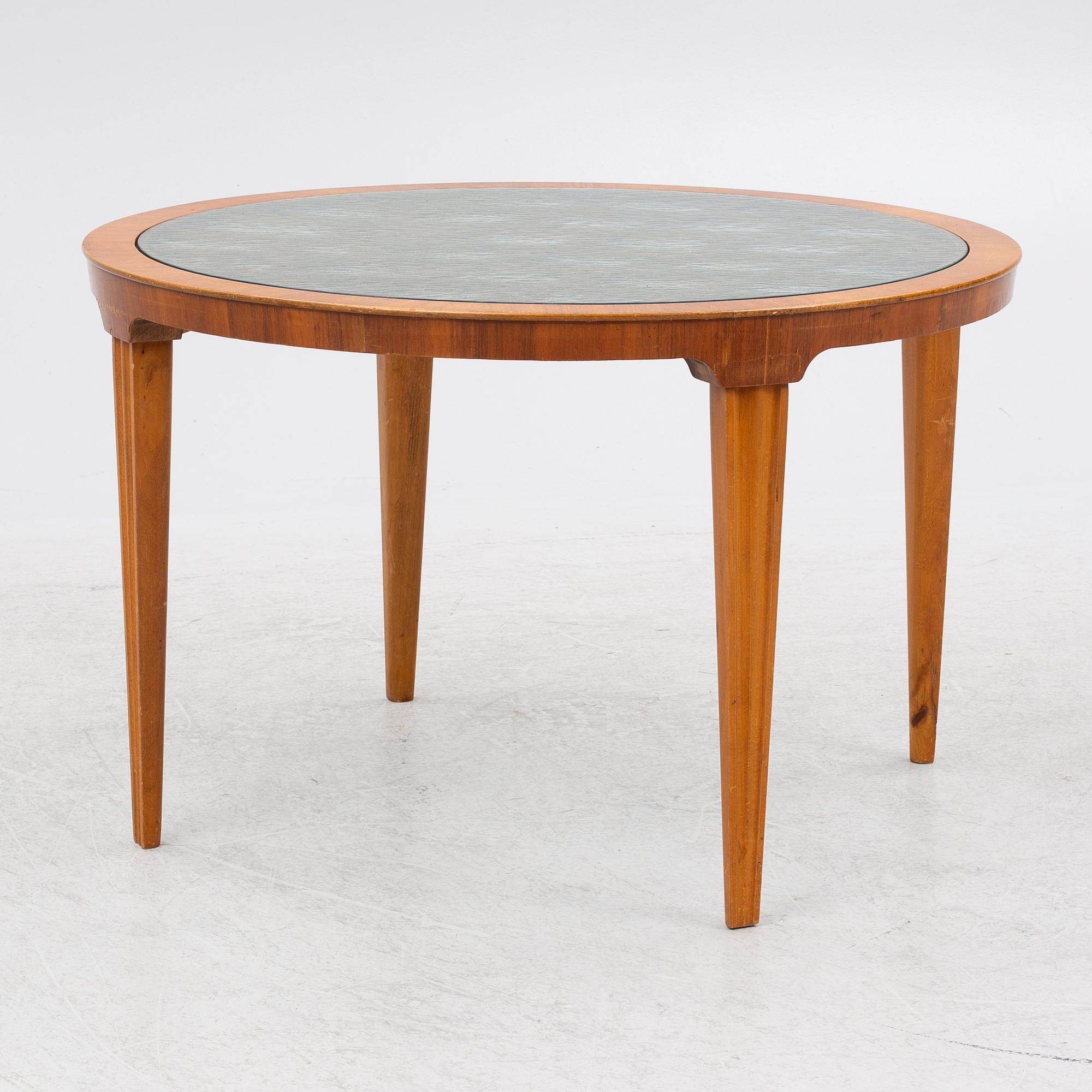 Nils Enström, possibly, a Swedish Modern table, Ferdinand Lundqvist & Co, 1940s.