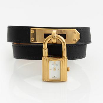 Hermès, wristwatch, "Kelly Lock" + extra bracelet, 2004.