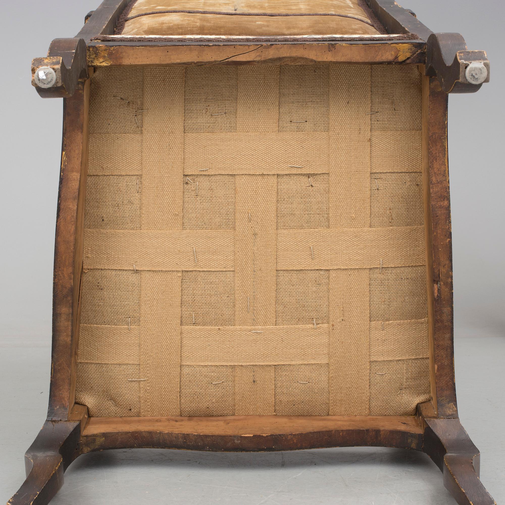 KARMSTOL, senbarock. Troligen Sydeuropa, 1700-talets andra hälft.