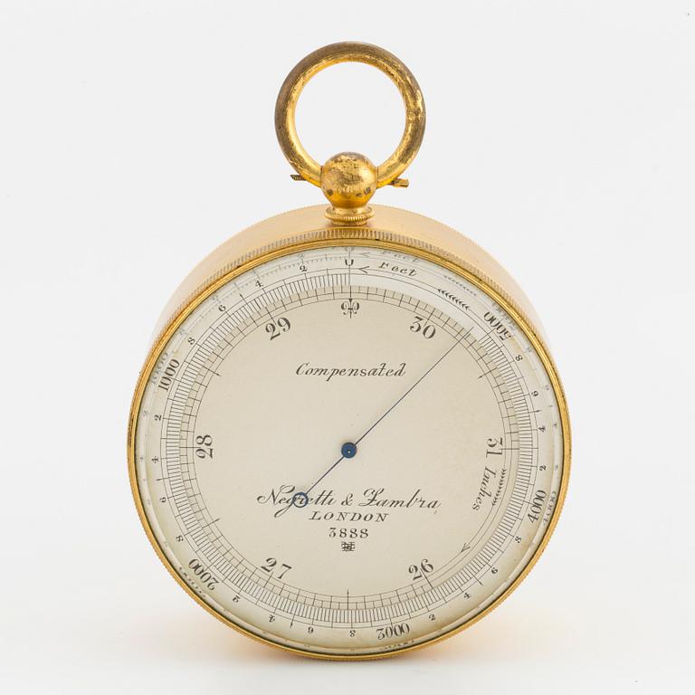 ALTIMETER, Negretti & Zambra, London, 1820s.