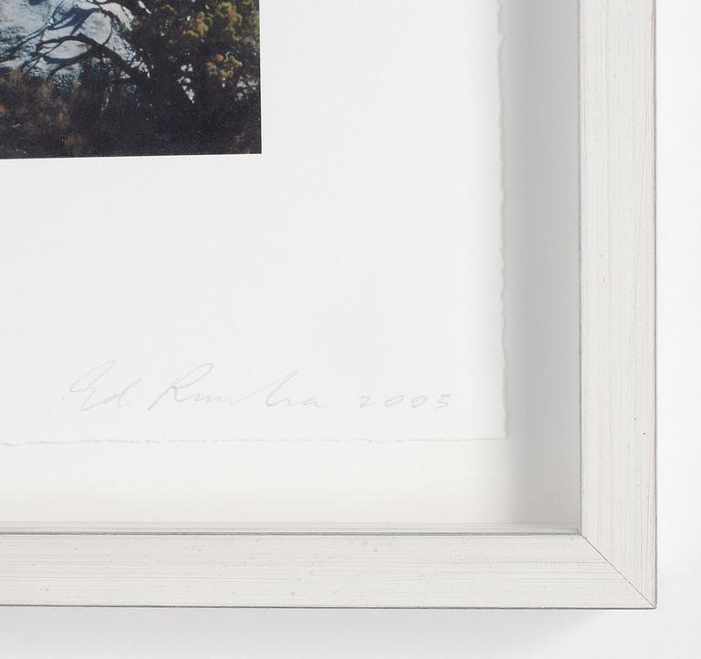 Ed Ruscha, pigmented Inkjet Graphic, signed and numbered 17/35, 2003.