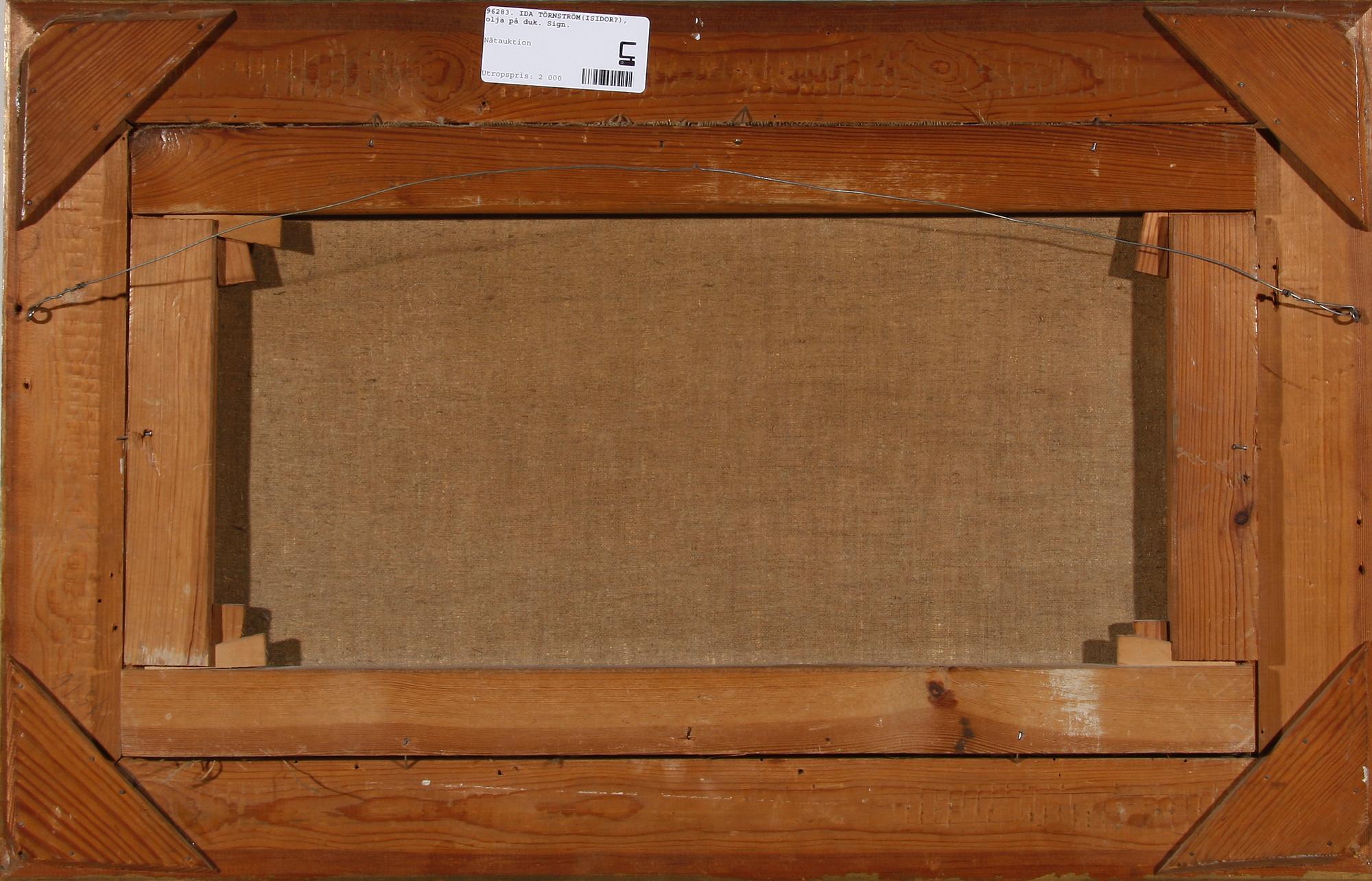 IDA TÖRNSTRÖM, olja på duk. Sign.