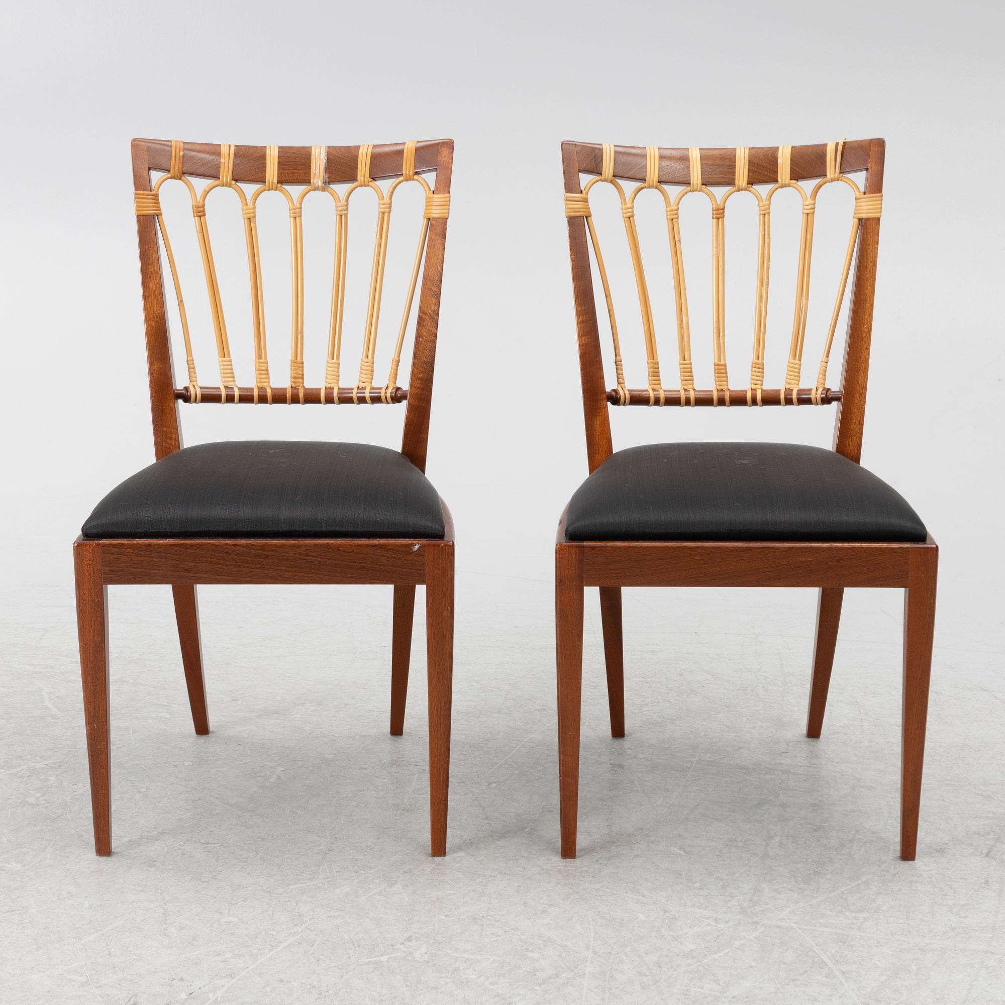 Josef Frank, Five model 1165 chairs, Svenskt Tenn.