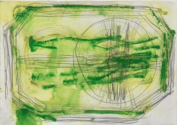 NORBERT PRANGENBERG, mixed media on paper signed and dated 1986 on verso.